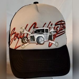 Boyd Coddington Hot Rod Snapback Trucker Baseball Cap. Bio-Domes Headgear.